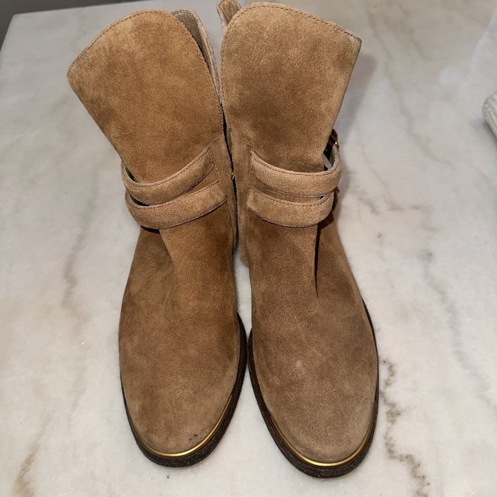 UGG Kelby 1019151 Chestnut Leather‎ Harness Ankle Boot Women's Size 7